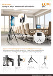 FS08 Series Tilting TV Mount with Portable Tirpod Stand