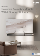 SB-70 Series Universal Soundbar Mounts With L-Shaped Holders 
