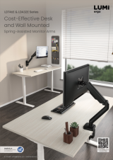 LDT46E&LDA32E Series-Cost-Effective Desk and Wall Mounted Spring-Assisted Monitor Arms