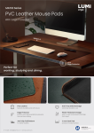 MAT03 Series-PVC Leather Mouse Pads With Edge Protector