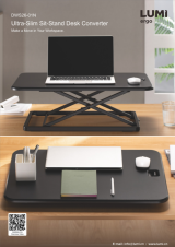 DWS26-01N-Ultra-Slim Sit-Stand Desk Converter