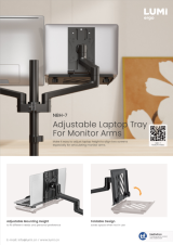 NBH-7-Adjustable Laptop Tray For Monitor Arms