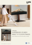 FS48 Sereis Supersized Sturdy Base TV Floor Stands