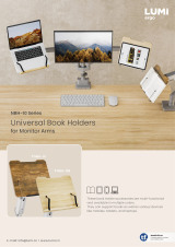 NBH-10 Series Universal Book Holders for Monitor Arms