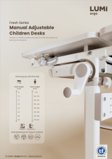 Fresh Series Manual Adjustable Children Desks