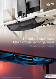 CC11-8 Flexible Under-Desk Mesh Cable Management
