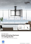 PLB-M05S Series Swivelling Flip Down TV Ceiling Mounts