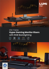 STB-17 Series Hyper Gaming Monitor Risers with RGB Backlighting