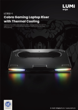 LCS02 Cobra Gaming Laptop Riser with Thermal Cooling
