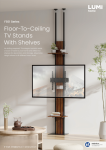 FS51 Series-Floor-To-Ceiling TV Stands With Shelves