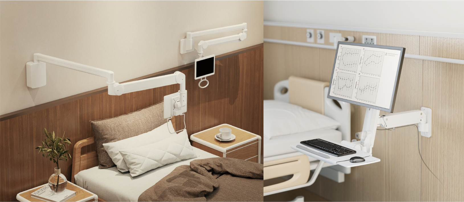 Wall Mounts for Healthcare Equipment