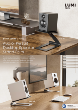 BS-74 Series & BS-73 Audio-Pursuit Desktop Speaker Stand Pairs