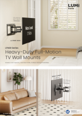 LPA80 Series Heavy-Duty Full-Motion TV Wall Mounts