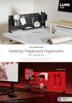 PB & GMPB Series-Desktop Pegboard Organizers with Storage Kits