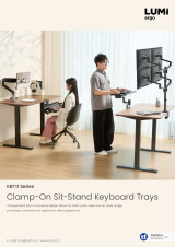 KBT11 Series-Clamp-On Sit-Stand Keyboard Trays