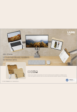 NBH-10 Series Universal Book Holders for Monitor Arms