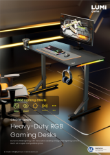 GMD11E Series-Heavy-Duty RGB Gaming Desks