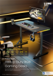 GMD11E Series-Heavy-Duty RGB Gaming Desks 