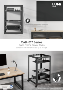 CAB-017 Series-Open Frame Server Racks