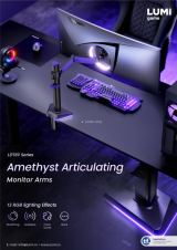 LDT89 Series-Amethyst Articulating Monitor Arms