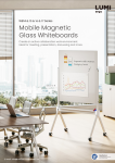 WB14 & 15 & 16 & 17 Series-Mobile Magnetic Glass Whiteboards