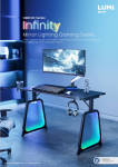 GMD12E Series-Infinity Mirror Lighting Gaming Desks