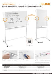 WB02＆WB03 Series-Magnetic Dry-Erase Whiteboards