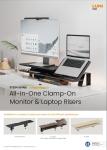 STB34 Series-All-In-One Clamp-On Monitor & Laptop Risers