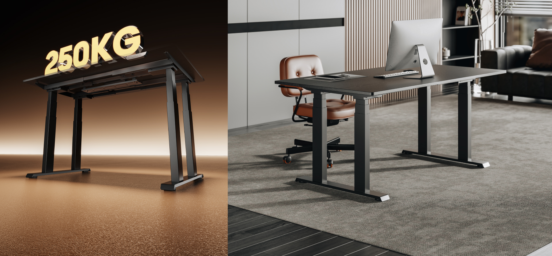 Heavy-Duty Quad-Motor Sit-Stand Desks