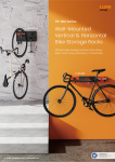 Wall-Mounted Vertical & Horizontal Bike Storage Racks