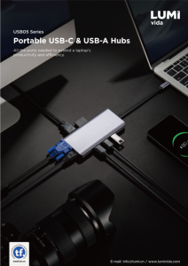 USB05 Series-Portable USB-C & USB-A Hubs