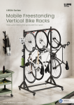 LBS06 Series-Mobile Freestanding Vertical Bike Racks