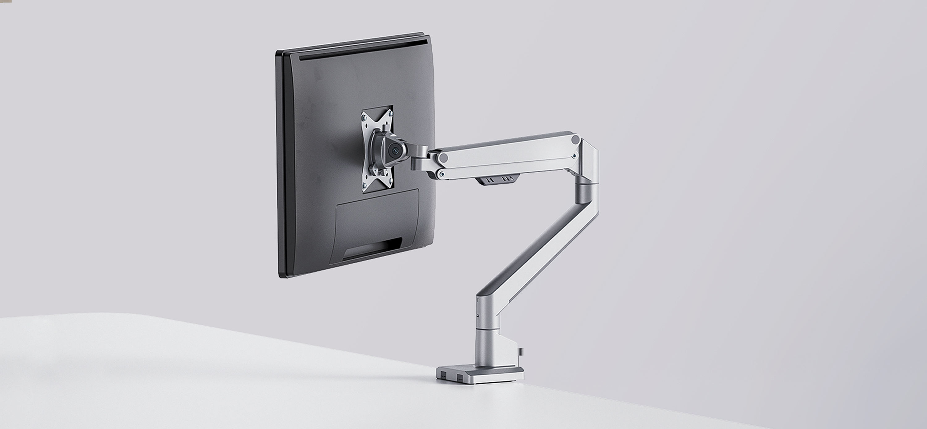 Thin Gas Spring Monitor Arms