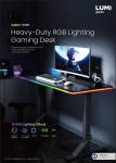 GMD11-KP01-Heavy-Duty RGB Lighting Gaming Desk
