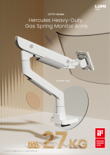 LDT99 Series-Hercules Heavy-Duty Gas Spring Monitor Arms