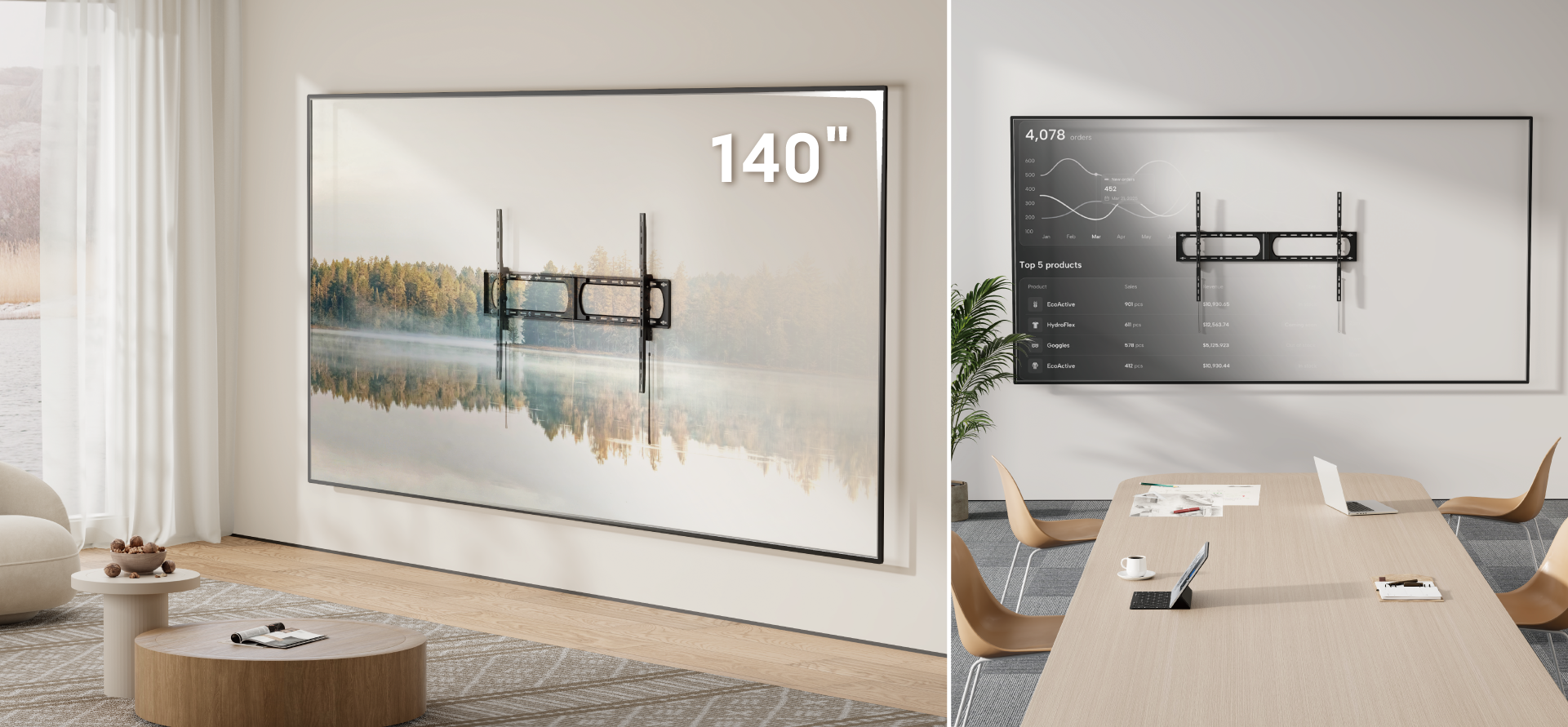 Massive Super Heavy-Duty TV Wall Mounts