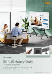 TT19 Series SlimLift Heavy-Duty TV Carts & Stands