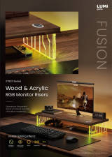 STB33 Series Wood & Acrylic RGB Monitor Risers