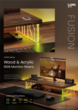 STB33 Series Wood & Acrylic RGB Monitor Risers