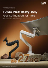 LDT92 & LDA92 Series-Future-Proof Heavy-Duty Gas Spring Monitor Arms