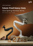 LDT98 & LDA98 Series-BoldGrip Heavy-Duty Gas Spring Monitor Arms