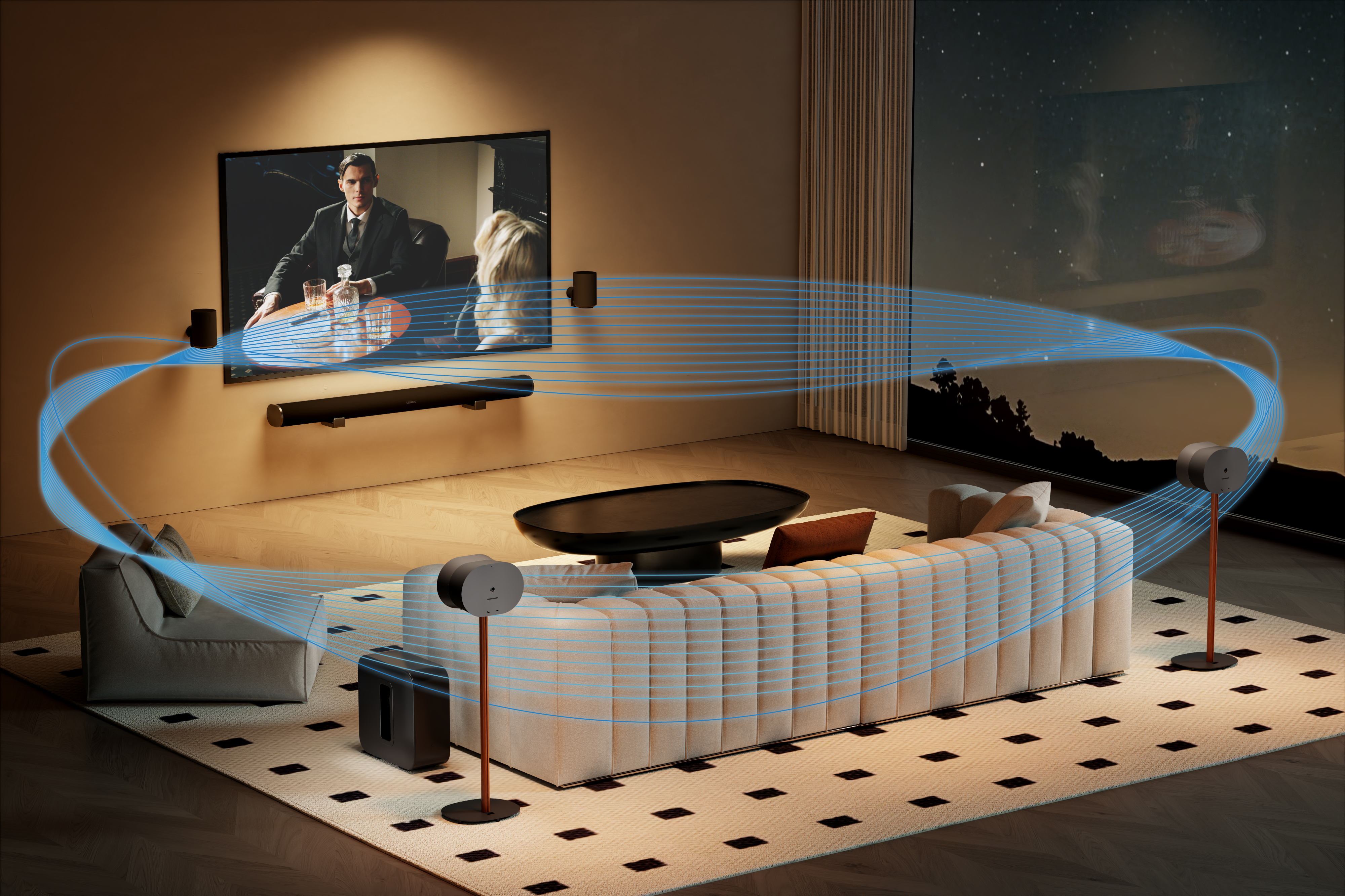 LUMI, home theater, home theater system, surround sound system, sound effect, sound bar, subwoofer, speakers, sonos, sonos arc, sonos arc ultra, sonos speakers, sonos era, wall mount, bracket