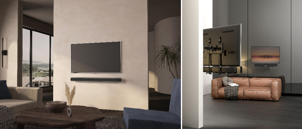 LUMI, home theater, home theater system, surround sound system, sound effect, sound bar, subwoofer, speakers, sonos, sonos arc, sonos arc ultra, sonos speakers, sonos era, wall mount, bracket