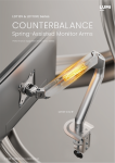 LDT109 & LDT109E Series Counterbalance Spring-Assisted Monitor Arms