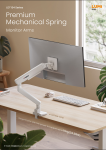 LDT104 Series Premium Mechanical Spring Monitor Arms