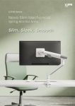 LDT105 Series Nova Slim Mechanical Spring Monitor Arms
