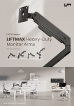 LDT115 Series LIFTMAX Heavy-Duty Monitor Arms
