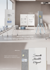 WB21 & WB22 & WB23 Series Mobile Magnetic Glass Whiteboards