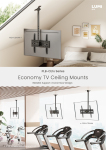 PLB-CE16 Series Economy TV Ceiling Mounts