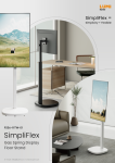 FS56-11TW-01 SimpliFlex Gas Spring Display Floor Stand